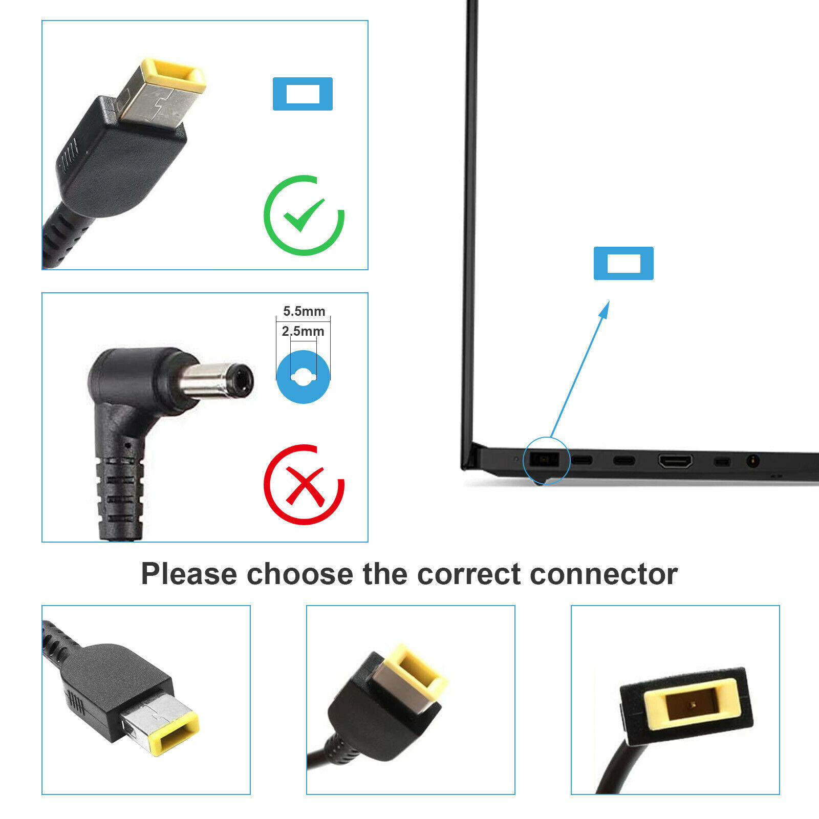 Genuine LENOVO ThinkCentre M910q 10MV Genuine Original AC Power Adapter Charger