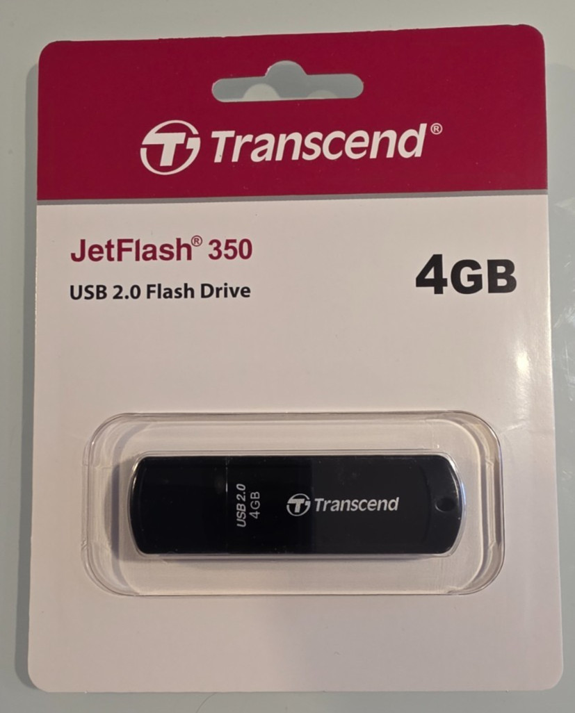 Transcend 4GB Jetflash 350 Memory Flash Pen Thumb USB Storage Drive