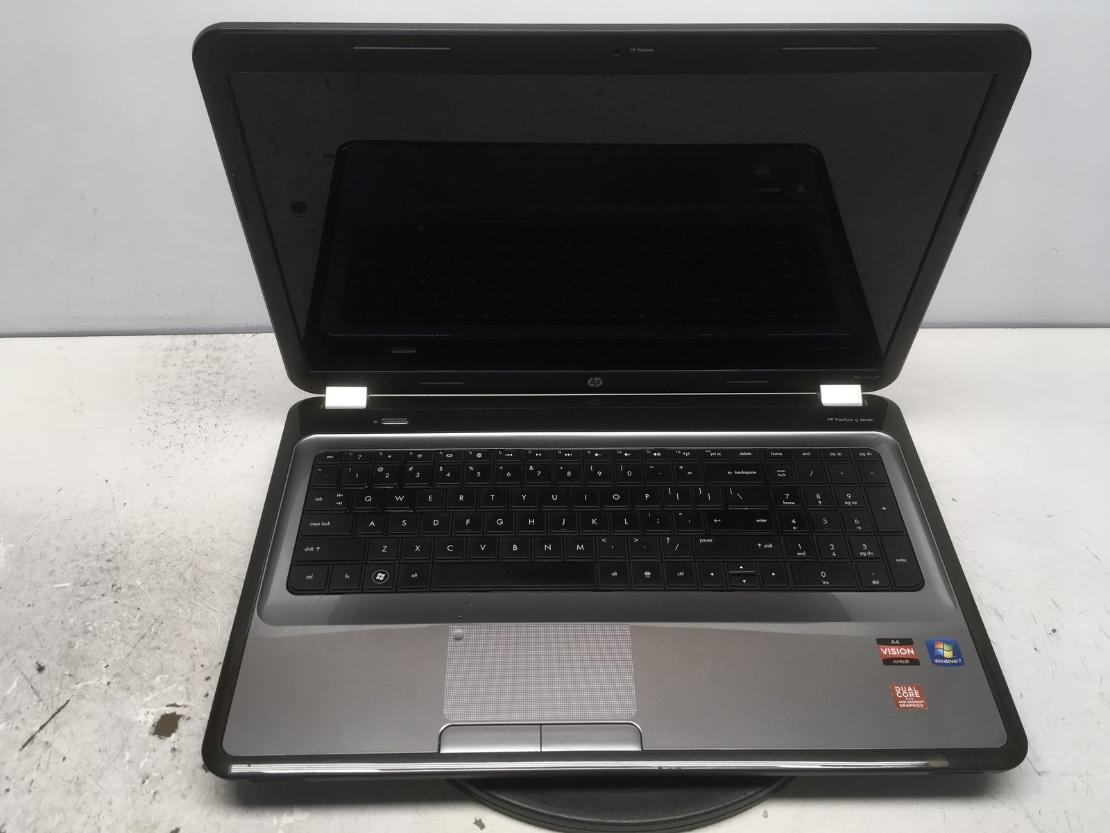 HP Pavilion G7-1261NR AMD A4-3300M 1900MHz 6 GB NO HDD No Batt