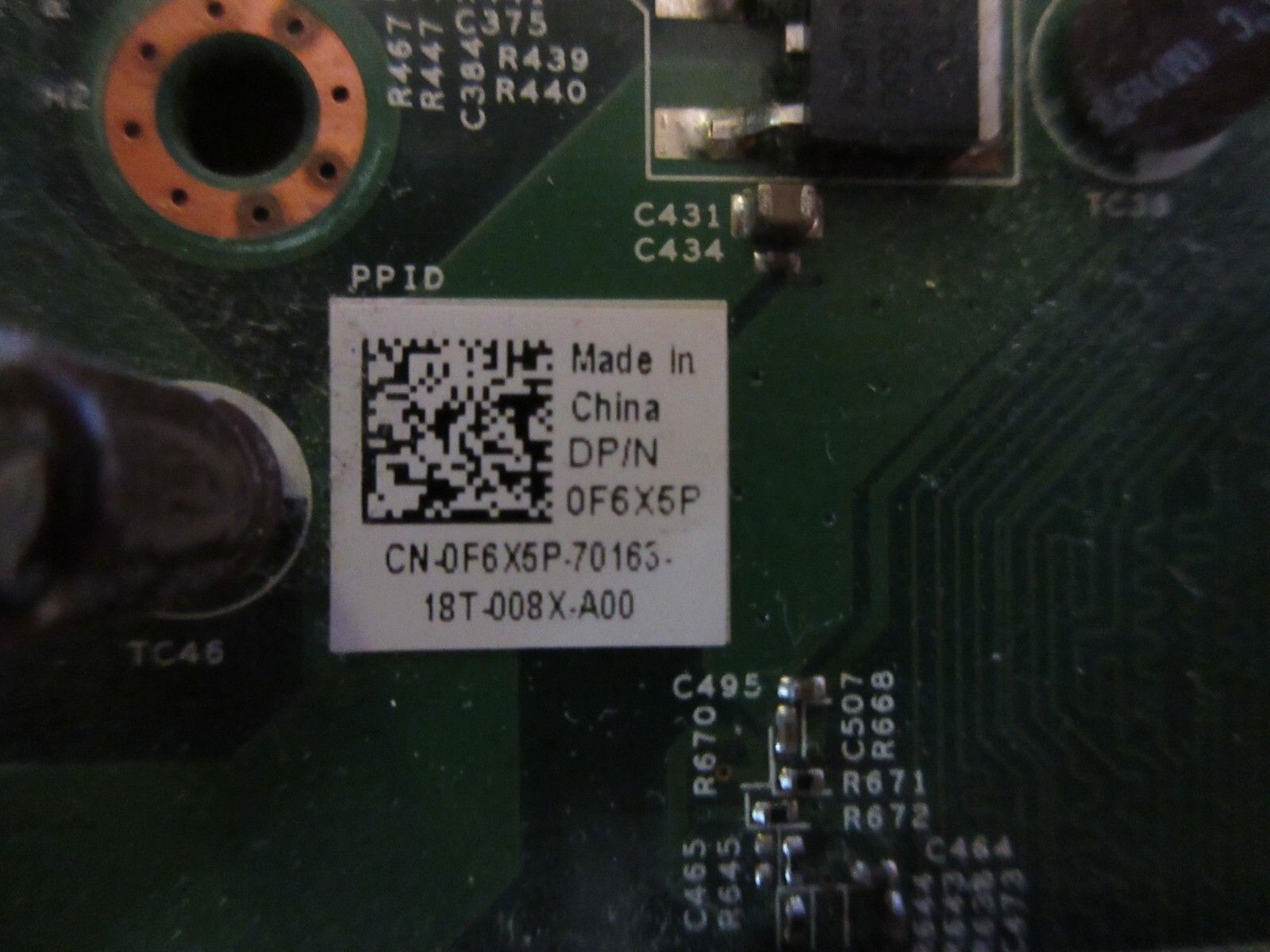 Dell OptiPlex 390 SFF Small Form Factor Motherboard F6X5P