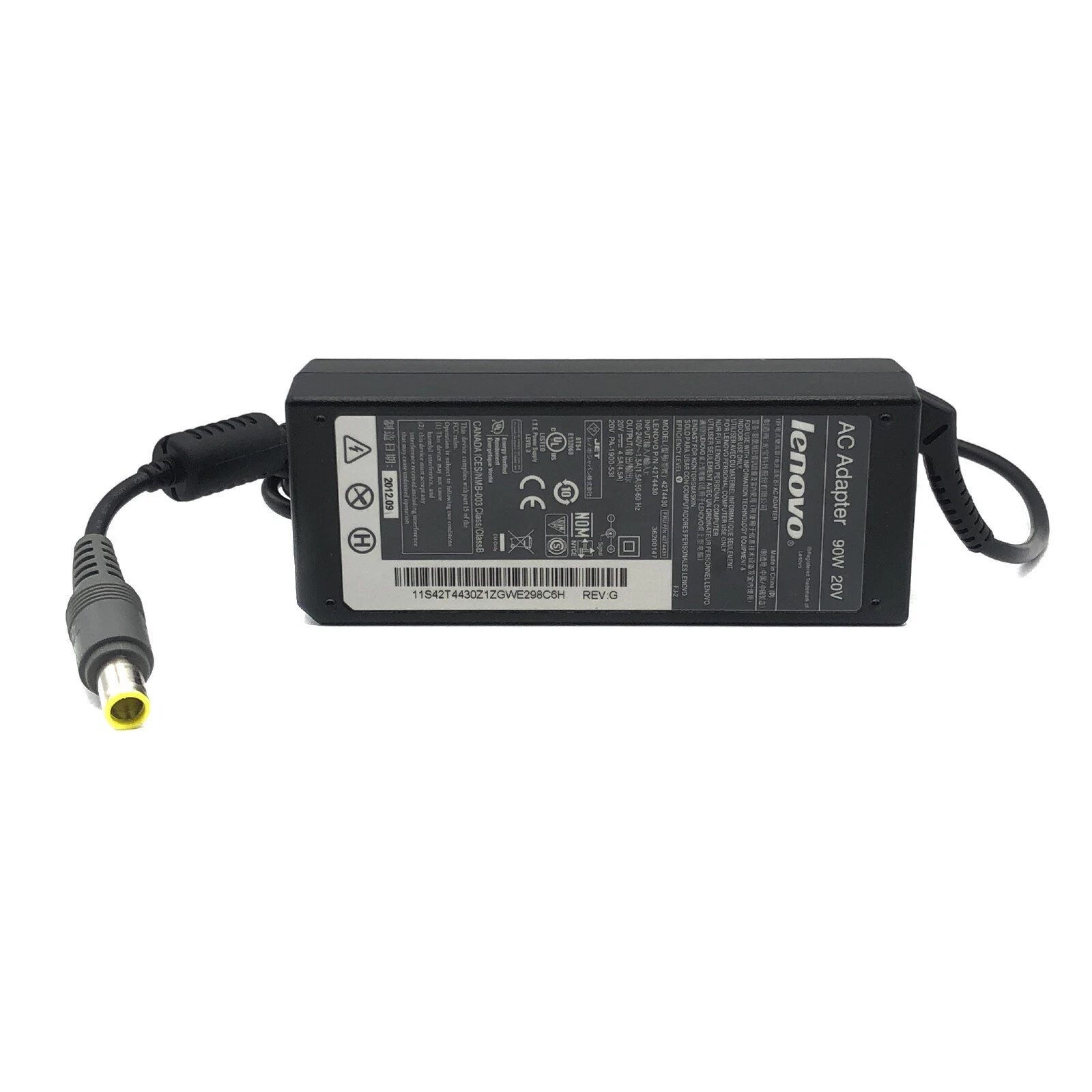 Genuine Lenovo IBM 90W AC Power Supply Adapter 42T4430 42T5283 20V 4.5A Charger