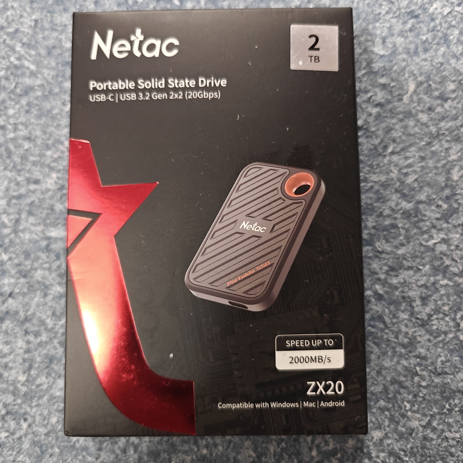 Netac 2TB Extreme Portable NVMe SSD Up to 2000MB/s Read 1700MB/s Write Speed …