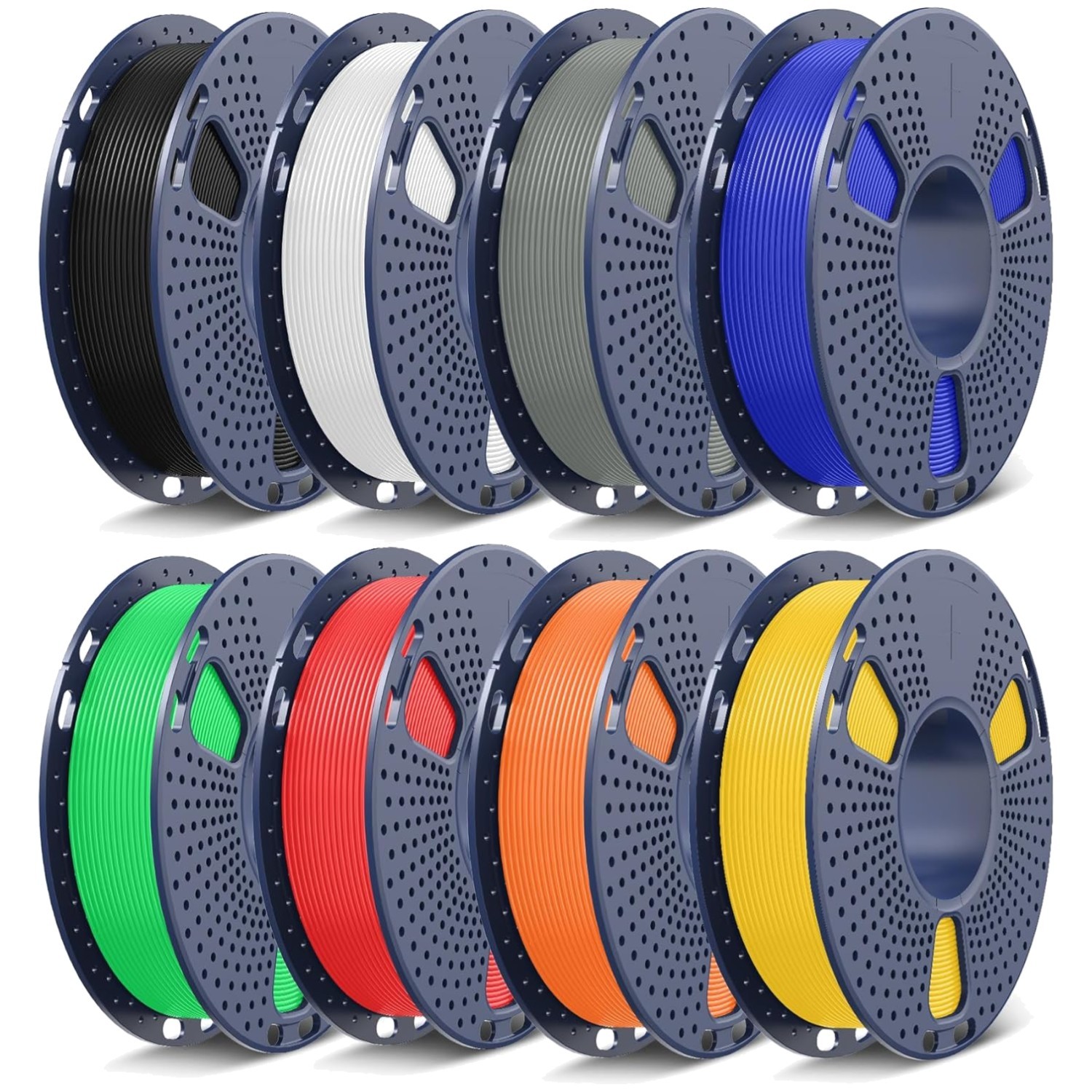 8-Color PLA+ Filament Bundle – Christmas Gift