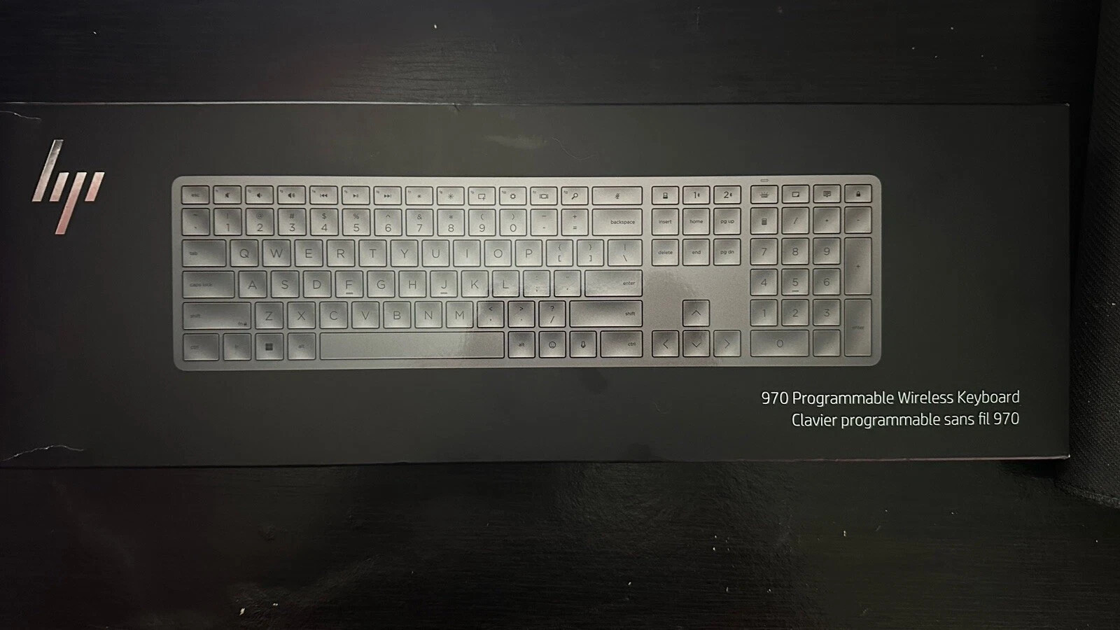 HP 970 Programmable Wireless Keyboard 2.4GHz–USB-C Rechargeable – 3Z729AA