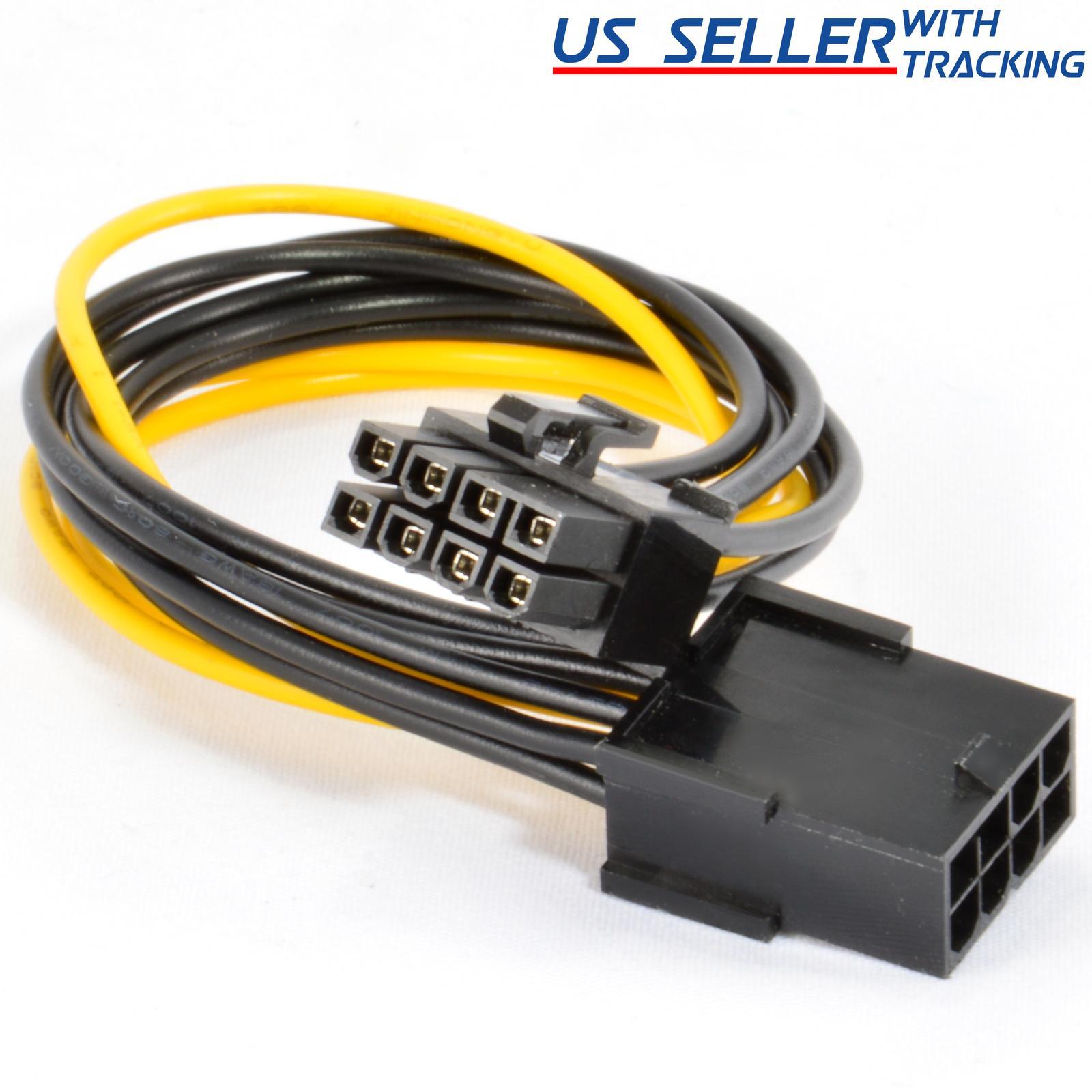 8-Pin PCIE Power Extension Cable for GPU Video Card PCI-Express PCI-E 8″ 20CM