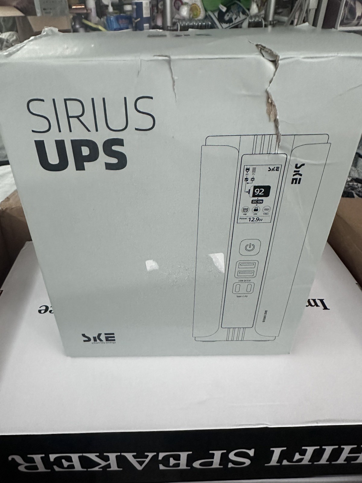 SKE Sirius UPS Back Up Battey – High Capacity LiFeP04 30000 mAh w/Display Screen