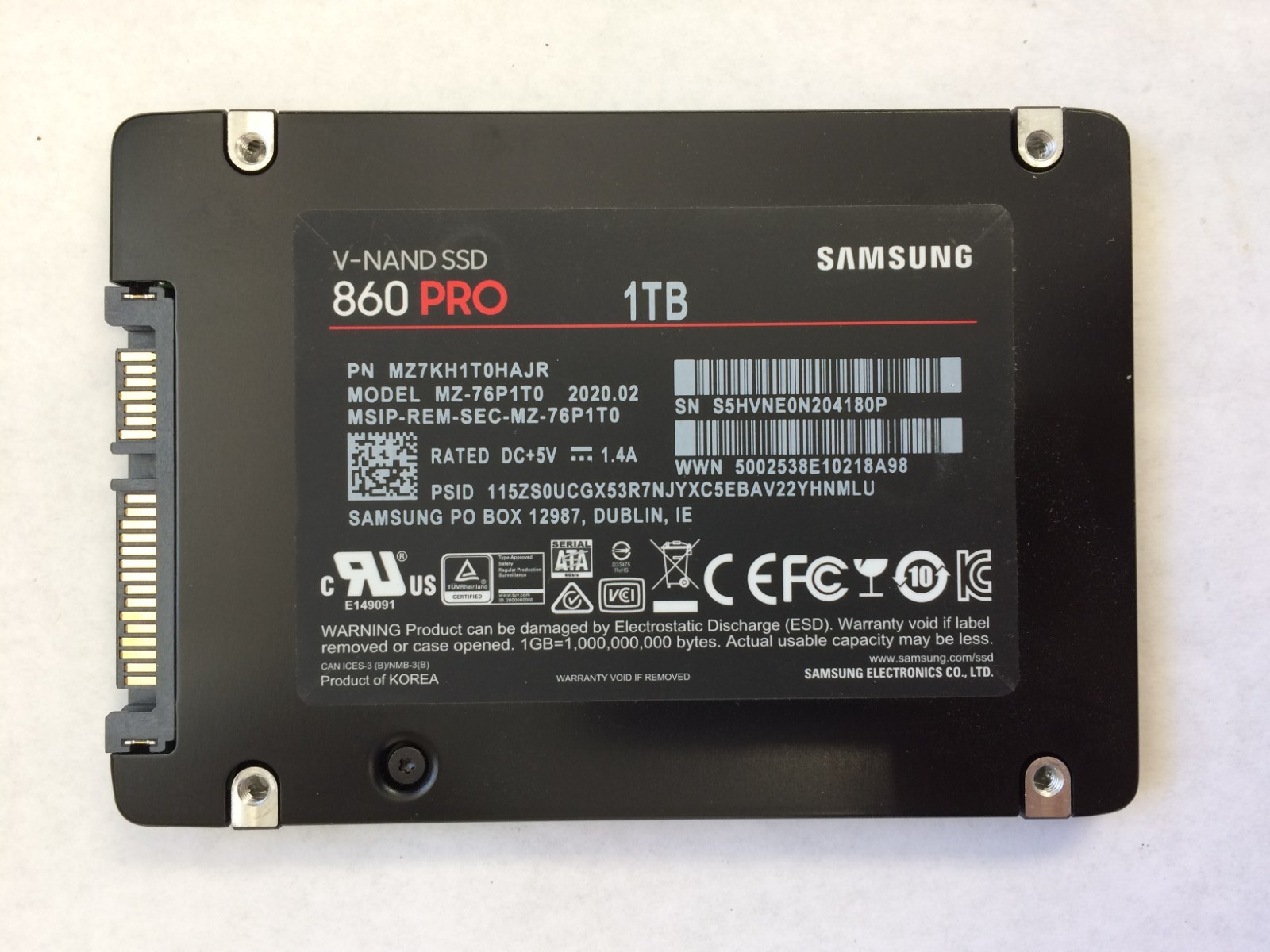 SAMSUNG SSD 7.68TB 4TB 3.84TB 2TB 1.92TB 2.5 6Gbps