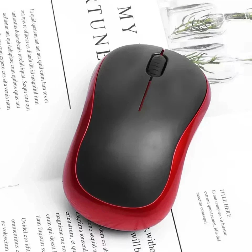 Logitech M185 Wireless Mouse 2.4GHz USB 1000 DPI Optical PC Laptop Mac Black