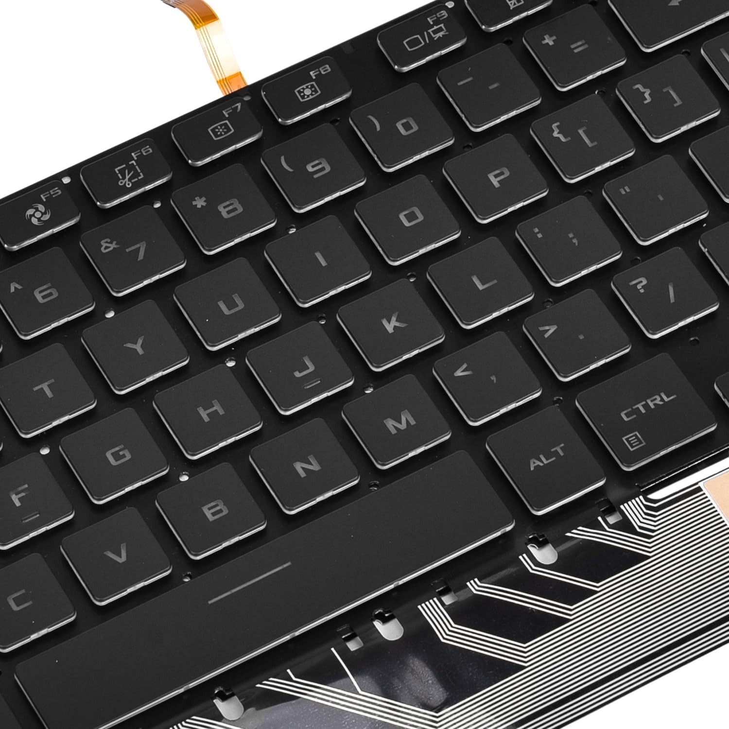 Backlit Keyboard Per-Key RGB Black Frame US English Layout