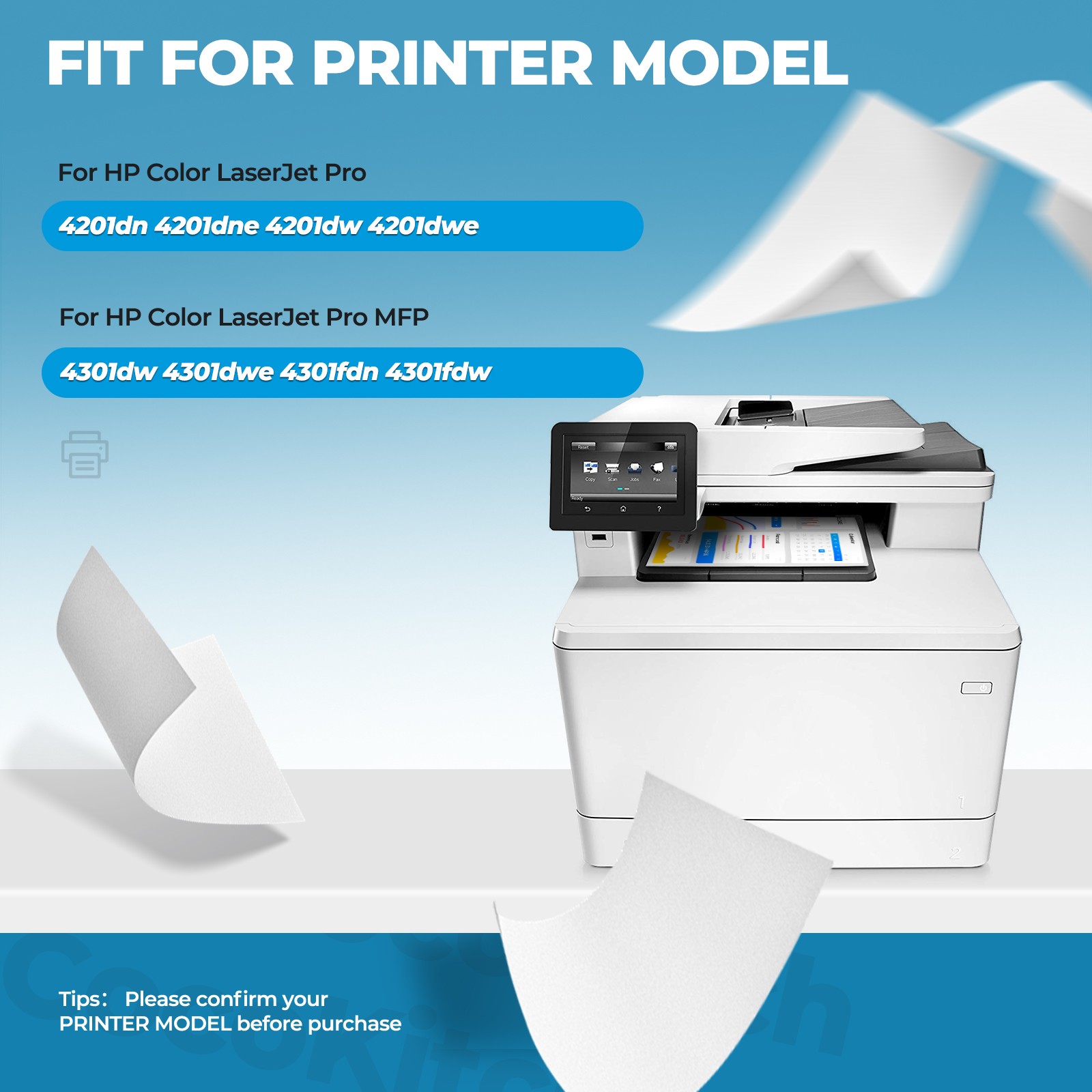 4PK 210X Toner For HP 210X 210A W2100X for LaserJet Pro 4201dn MFP 4301fdw fdn