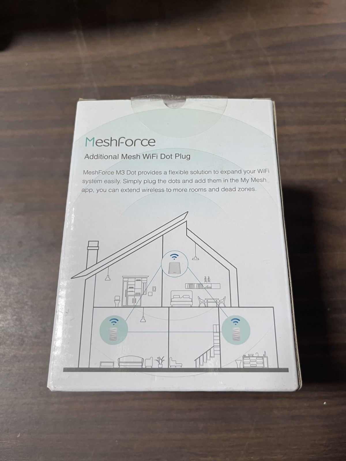 MeshForce M3 Dot Wall Plug WiFi Extender, Works with MeshForce M1 and M3