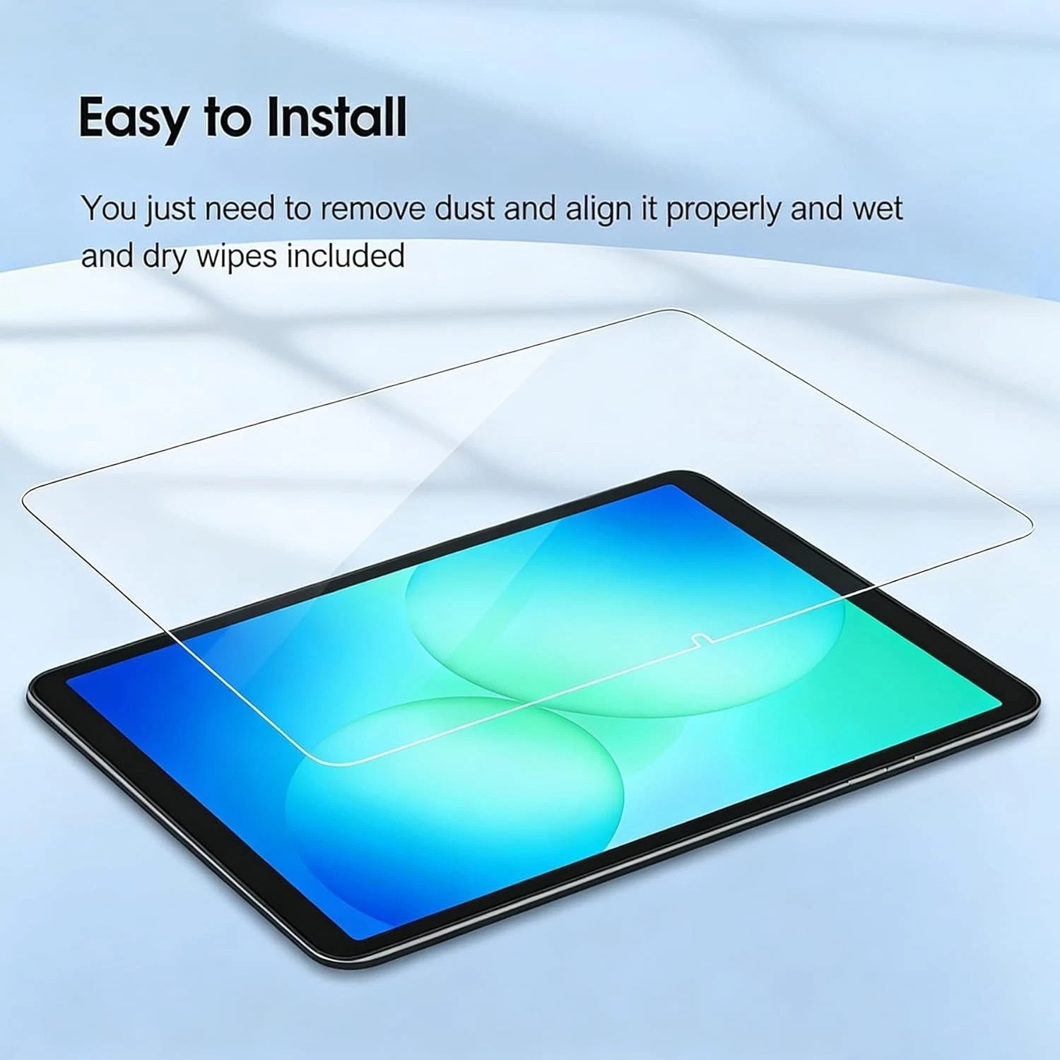 2 Pack Tempered Glass Screen Protector for Galaxy Tab A11/A9 Plus – 9H Toughness