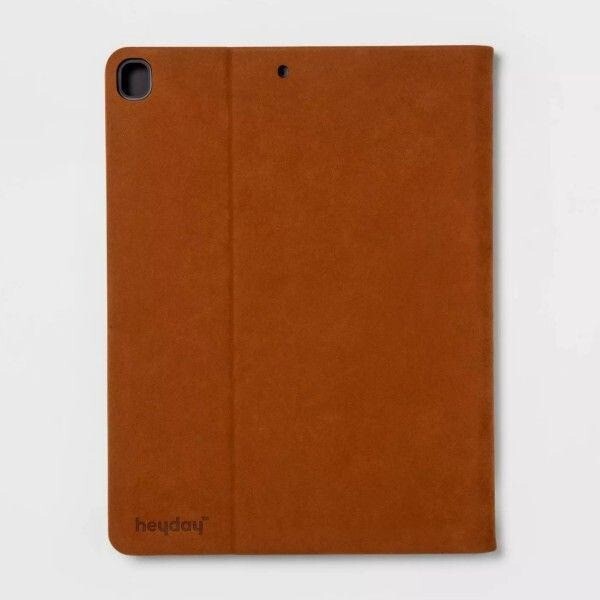 heyday Apple iPad 10.2 & iPad Air 10.5 inch w/ Stylus Holder Faux Suede Tan NEW