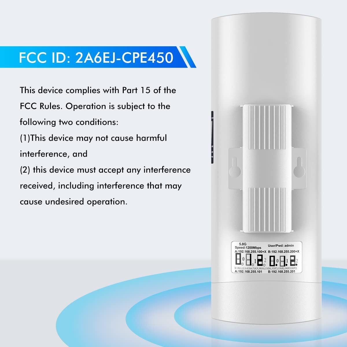 UeeVii LONG DISTANCE Wireless Bridge 5.8G Point to Point WiFi Bridge Outdoor
