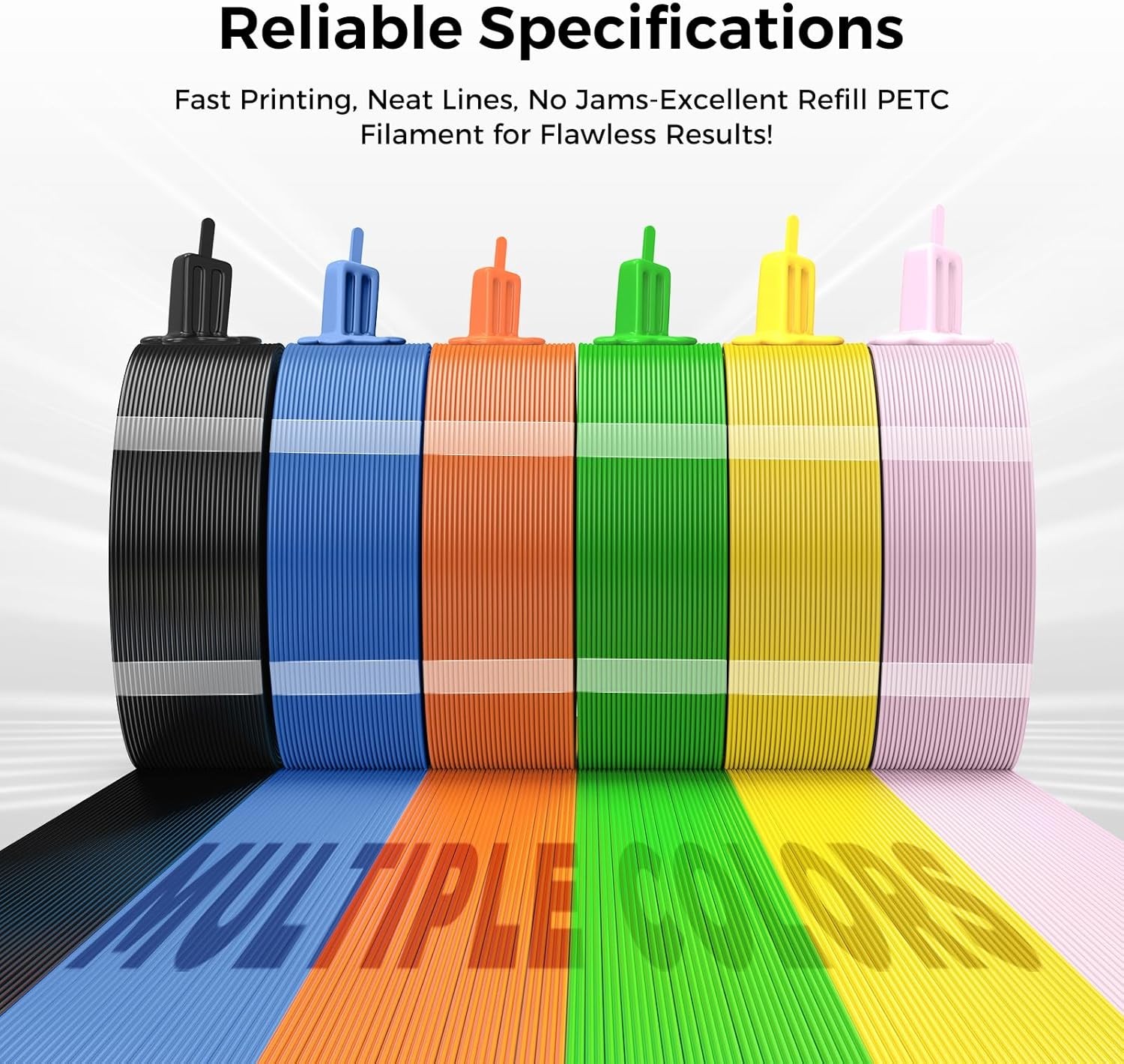 Creality PETG Filament Refill 1.75mm 1KG No-Spool For Bambu Lab Reusable Spools