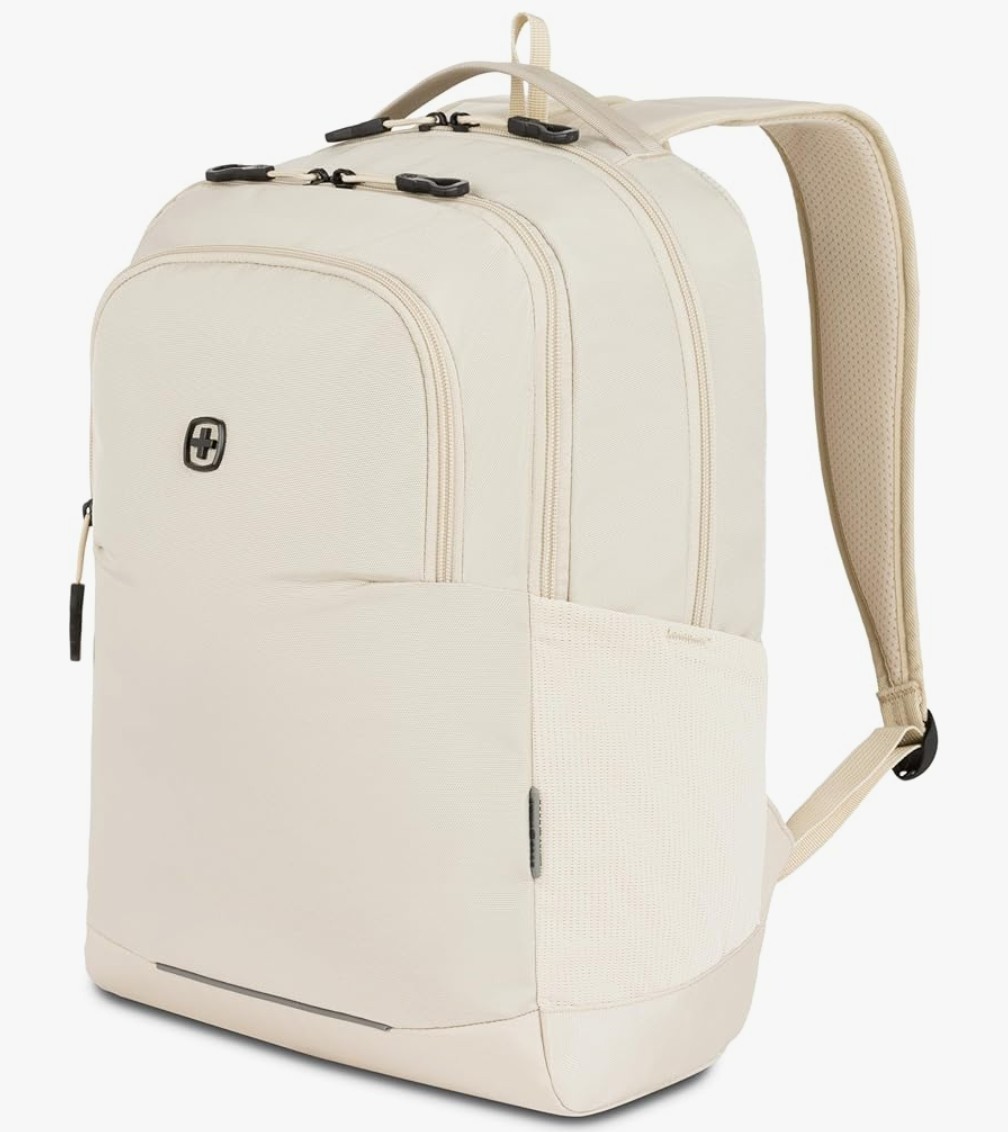 SwissGear Orientation 16″ Laptop Backpack Sandshell 17″x12″x7″ – Beige