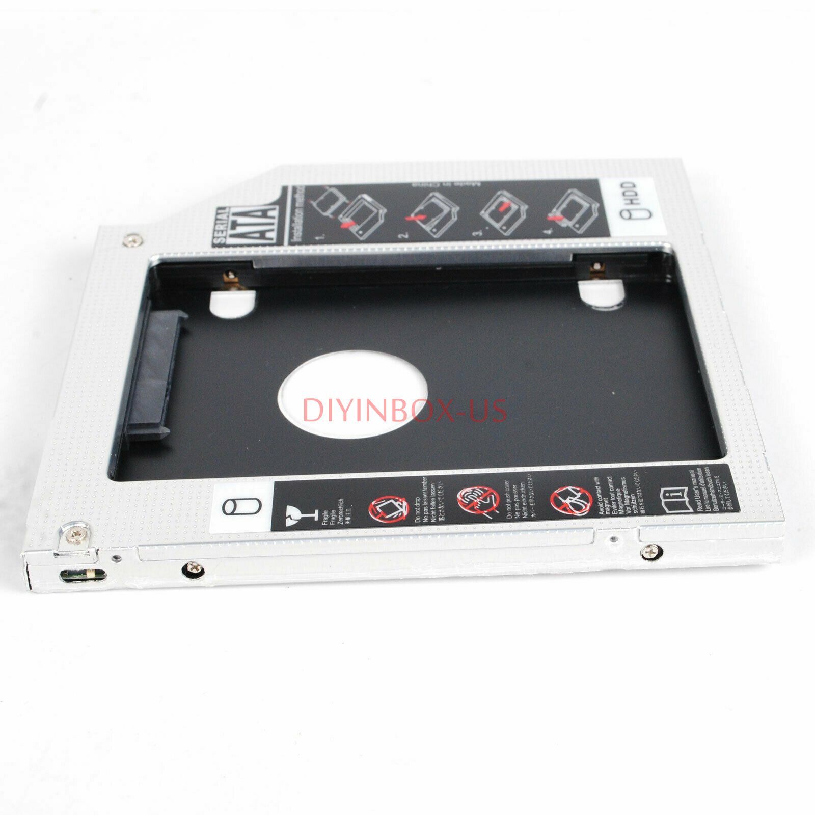 9.5MM 2nd HDD SSD Hard Drive Caddy For Dell Inspiron 15 3521 Swap DU-8A5HH DVD