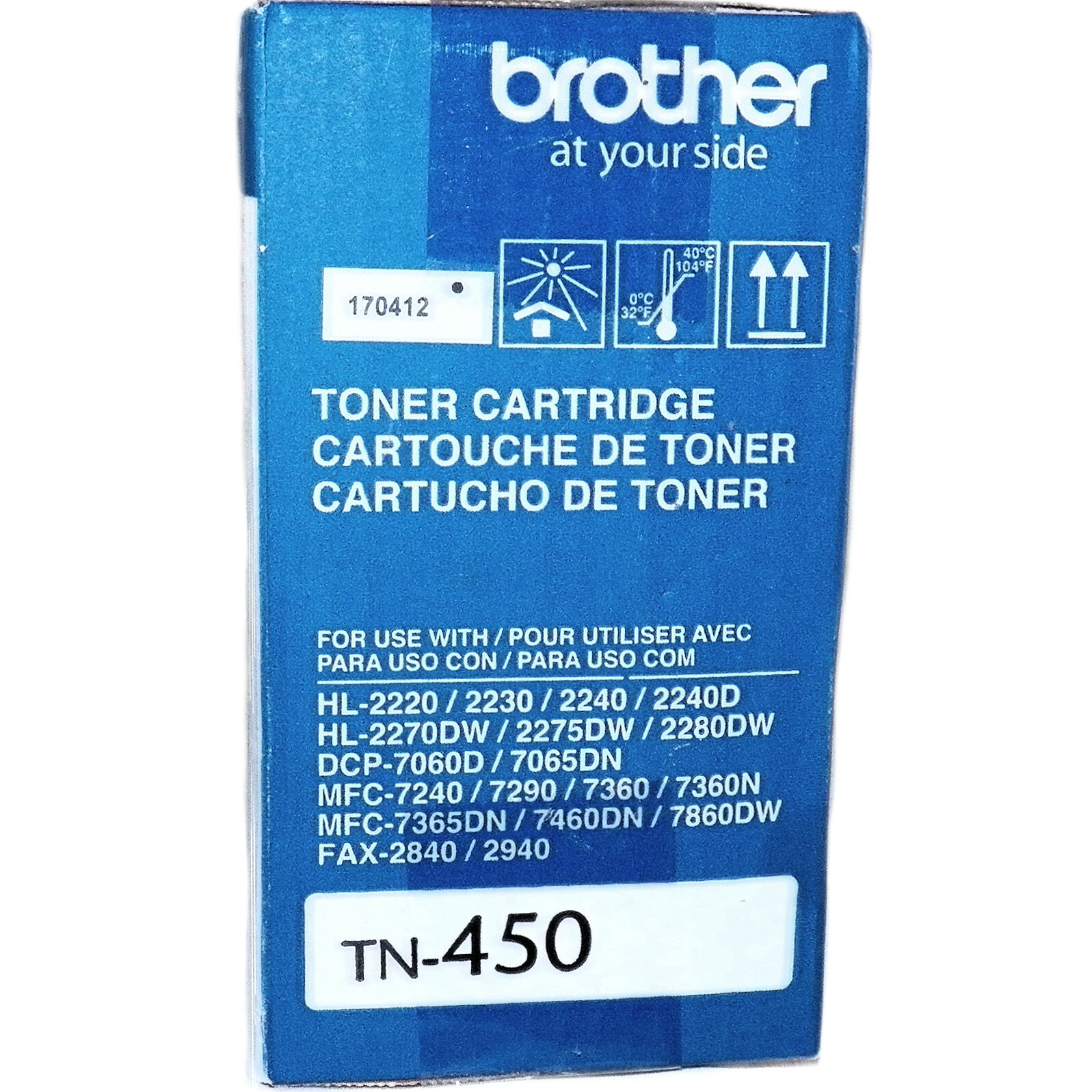 Genuine OEM Brother TN 450 High Yield Mono Laser Toner Cartridge 2,600 Pages
