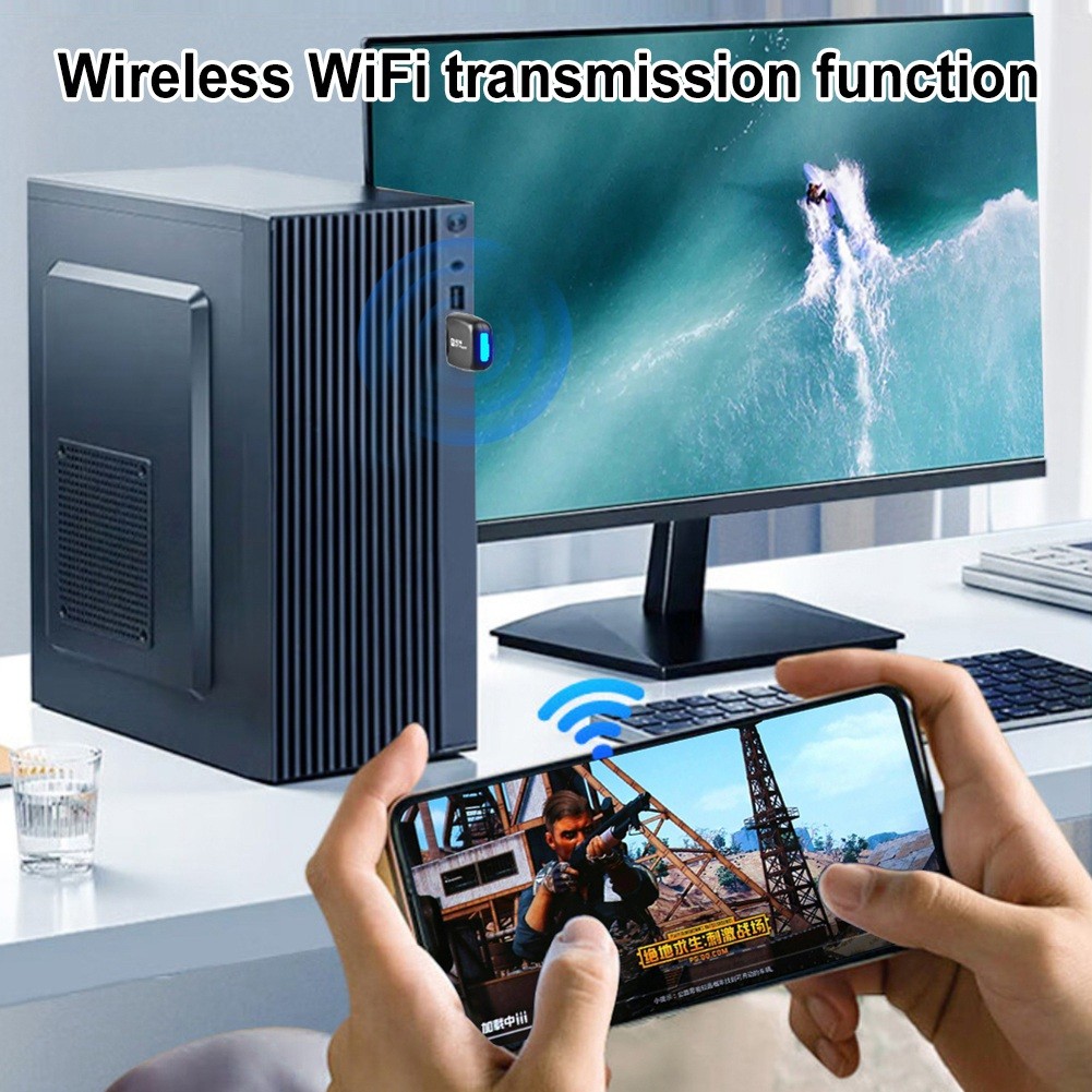 2 x (USB WIFI 6 network card 286 Mbps 802.11ax USB dongle 2.4 GHz WiFi LAN ADA1028