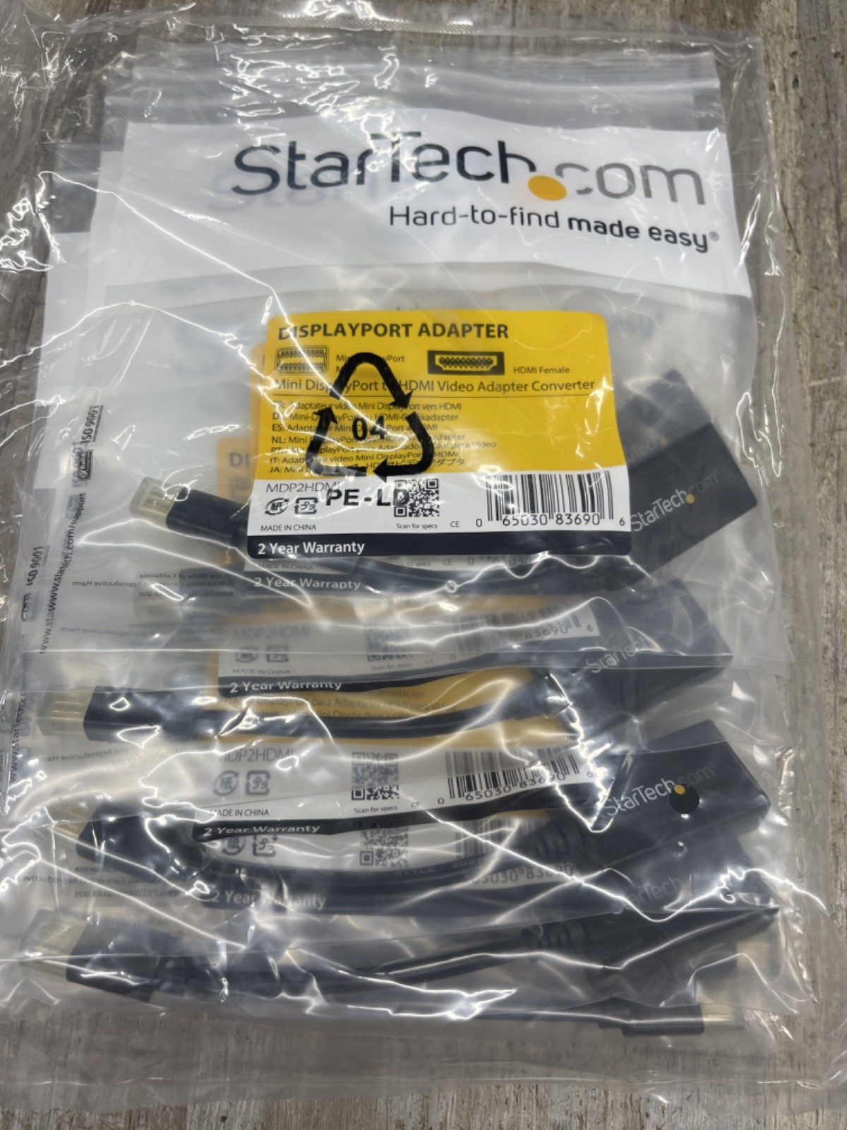 LOT OF 10 StarTech MDP2HDMI Mini Displayport DP to HDMI Video Adapter Converter
