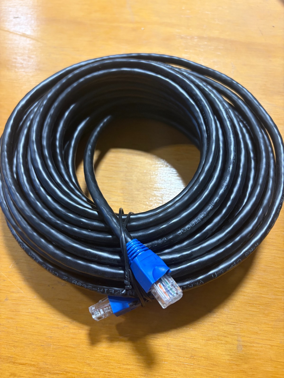 Cat6 Outdoor Cable 24AWG 4PR Black GBOC24AWG4PBLK