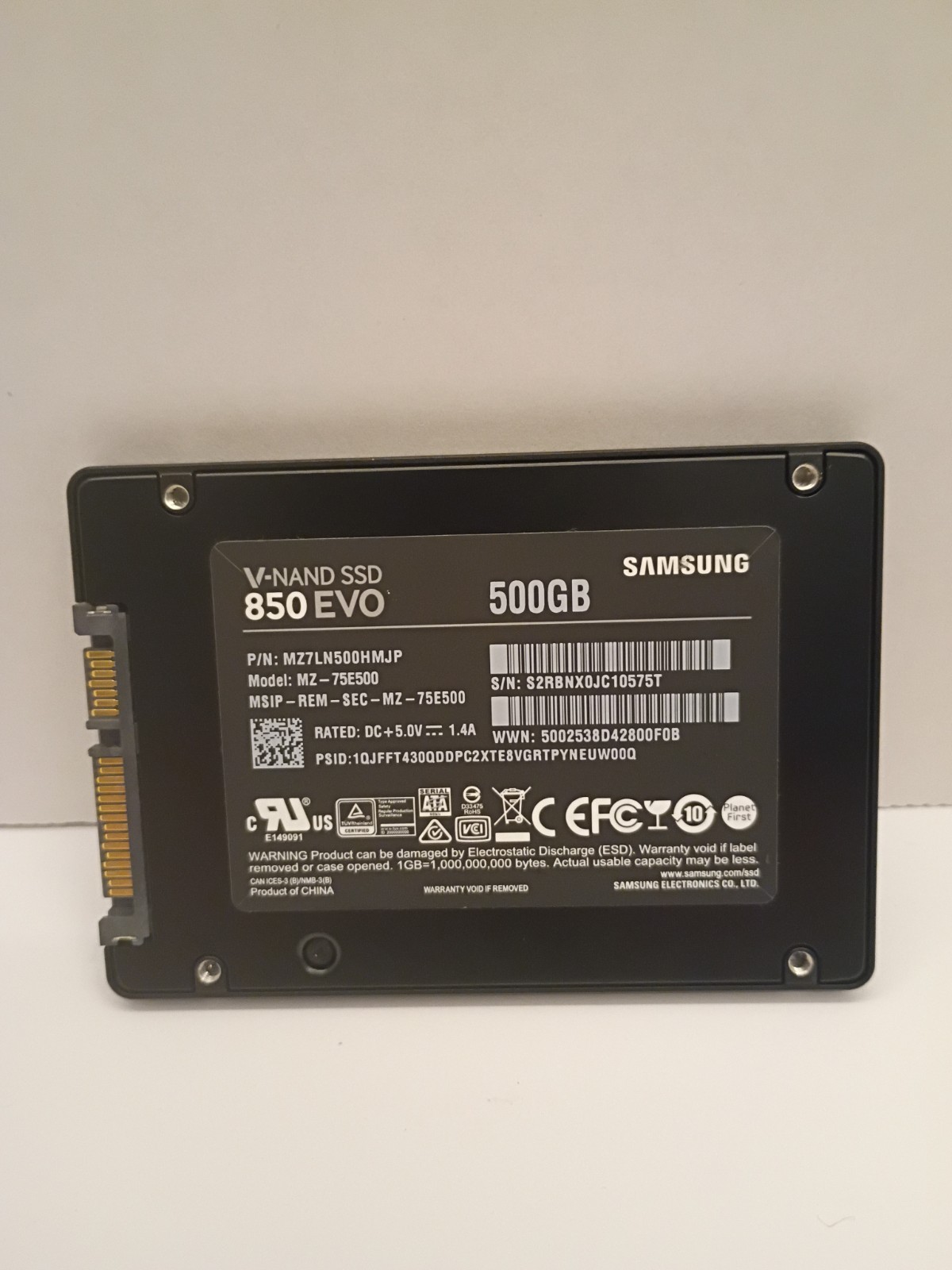Samsung 850 EVO 500GB 2.5″ V-NAND Solid State Drive SSD MZ-75E500 – Tested