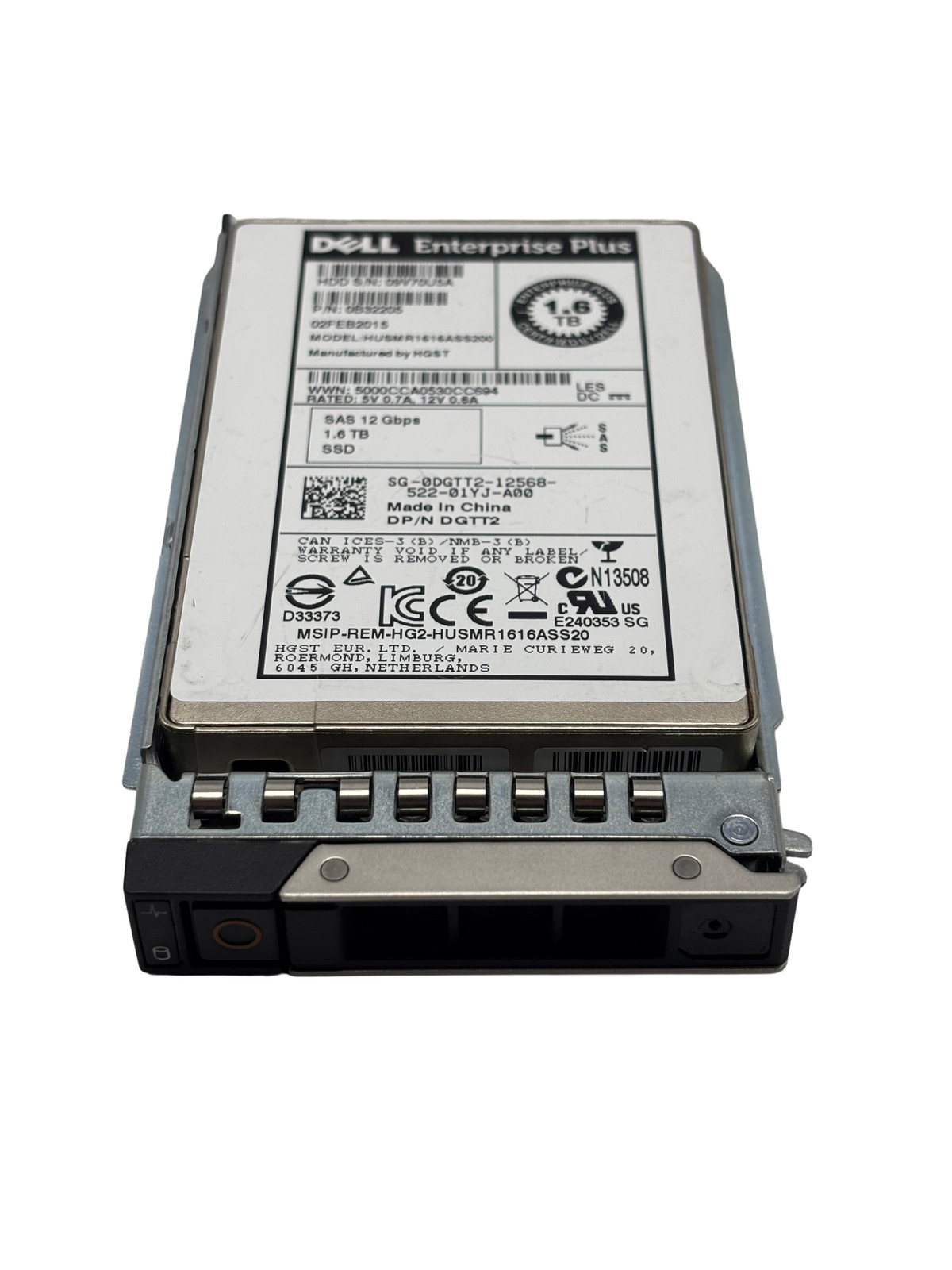 DGTT2 Dell 1.6TB SAS 12G RI 2.5 SSD HUSMR1616ASS200 0B32205″