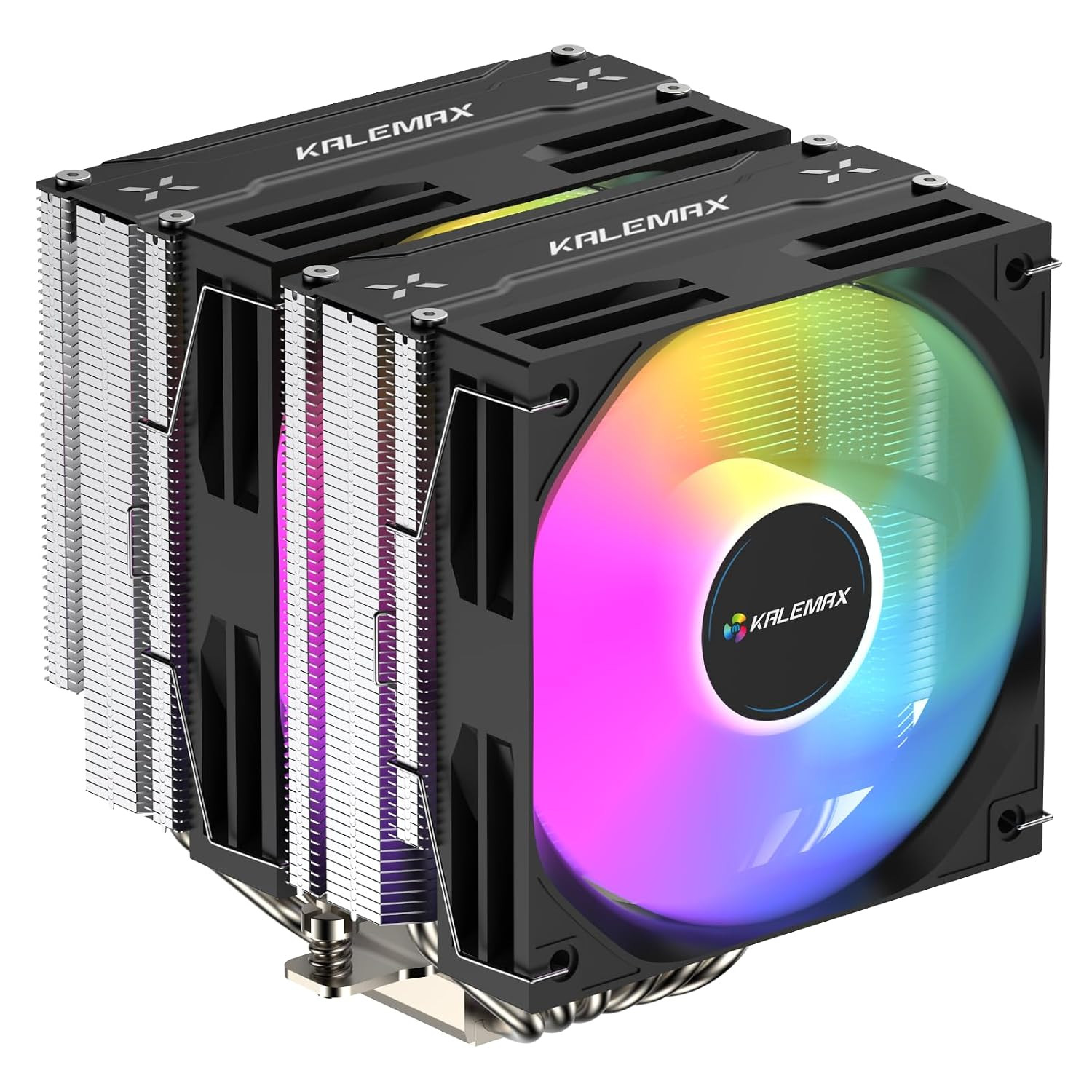 CPU Cooler Dual-Tower 6×6Mm Heat Pipes CPU Cooling Dual 120Mm ARGB PWM Fan…