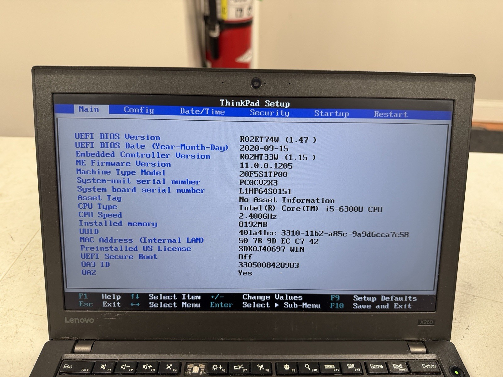 ✅ Lenovo ThinkPad X260 i5-6300U ✅ 8GB RAM ✅ 256GB SSD W11P No Batt ✅