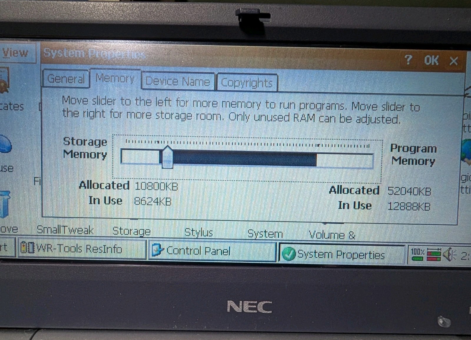 NEC MobilePro 900 Handheld PC , Model: MP900C-A, Rebuilt Battery, Charger