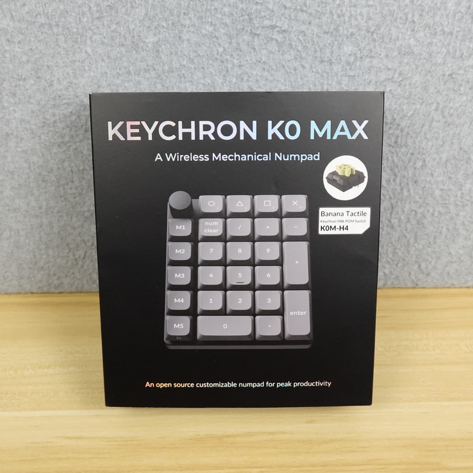 Keychron K0 Max Wireless Mechanical Number Pad Banana Tactile New Open Box