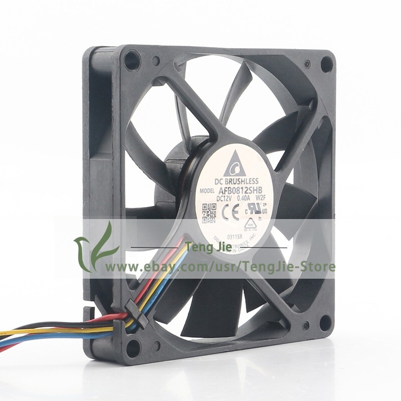 AFB0812SHB-W2F 24V 48V DC12V 0.40A 3.24W 8015 80x80x15mm 4Wire Axial Cooling Fan