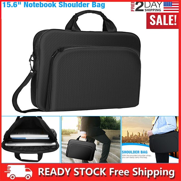 15-inch Laptop Shoulder Bag Padded Computer Tablet Carrying Case for MacBook HP