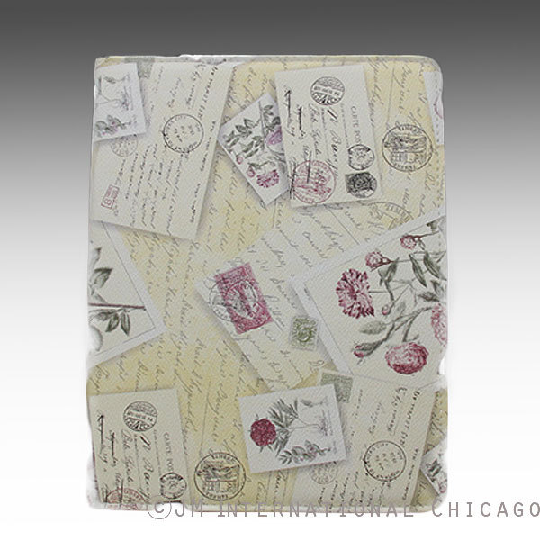 iPad 4 4G 4 Gen 2 3 Flower Envelope Letter Patterned Leather Case Yellow Color