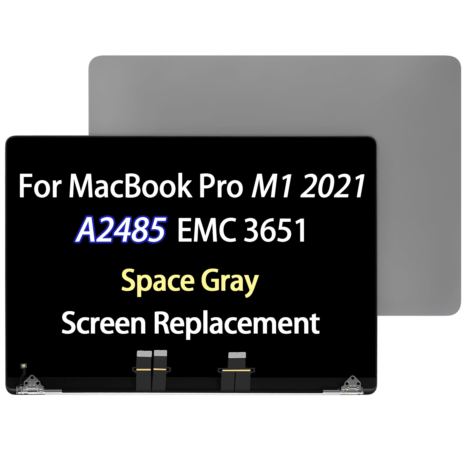A2485 LCD Screen Assembly For Macbook Pro 16″ 2021 EMC 3651 MK1E3LL/A MK1H3LL/A