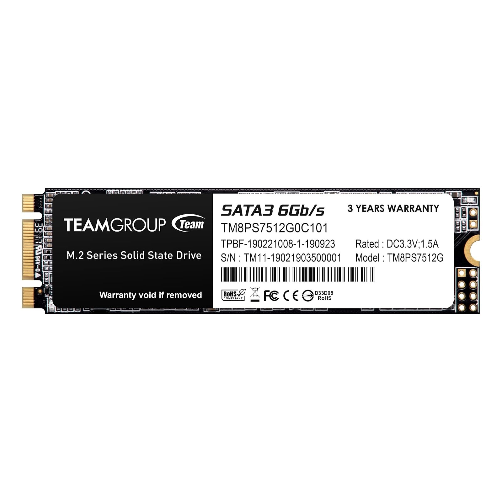 TEAMGROUP MS30 512GB SATA III M.2 SSD 530MB s