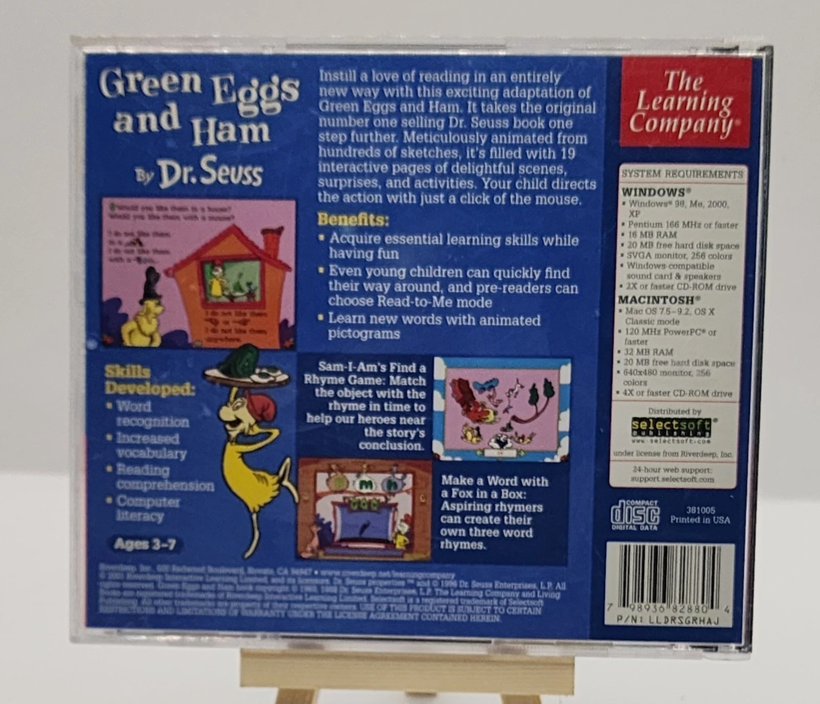 Dr. Seuss Green Eggs and Ham PC Mac CD-ROM Living Books Learning Company