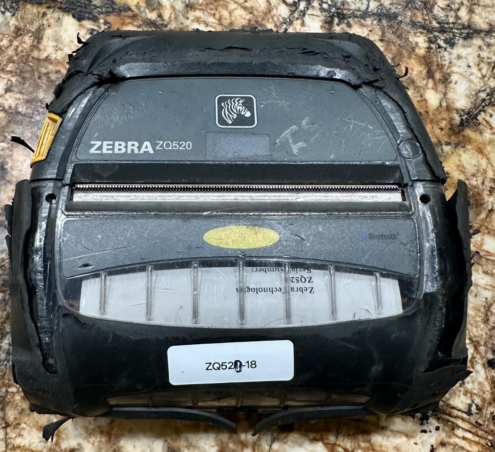Zebra ZQ520 Mobile Bluetooth Thermal Printer – Works, No Battery Included