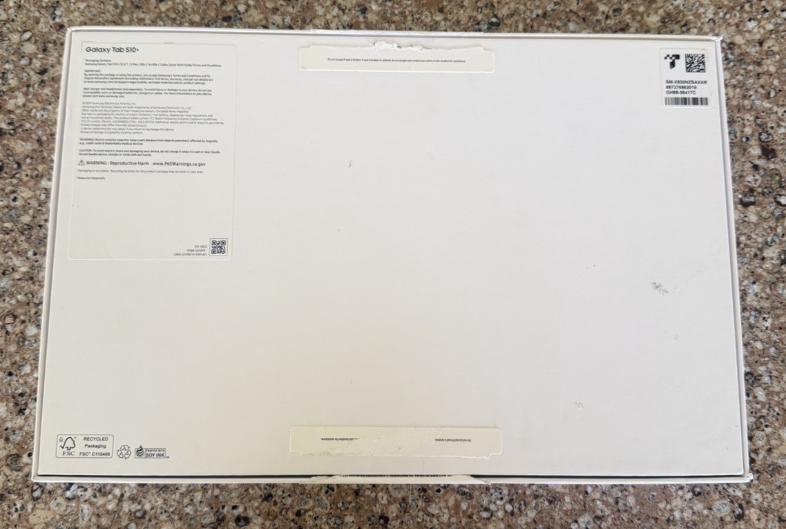 Samsung Galaxy Tab S10+ S10 Plus 256GB Platinum Silver BRAND NEW (Open Box)