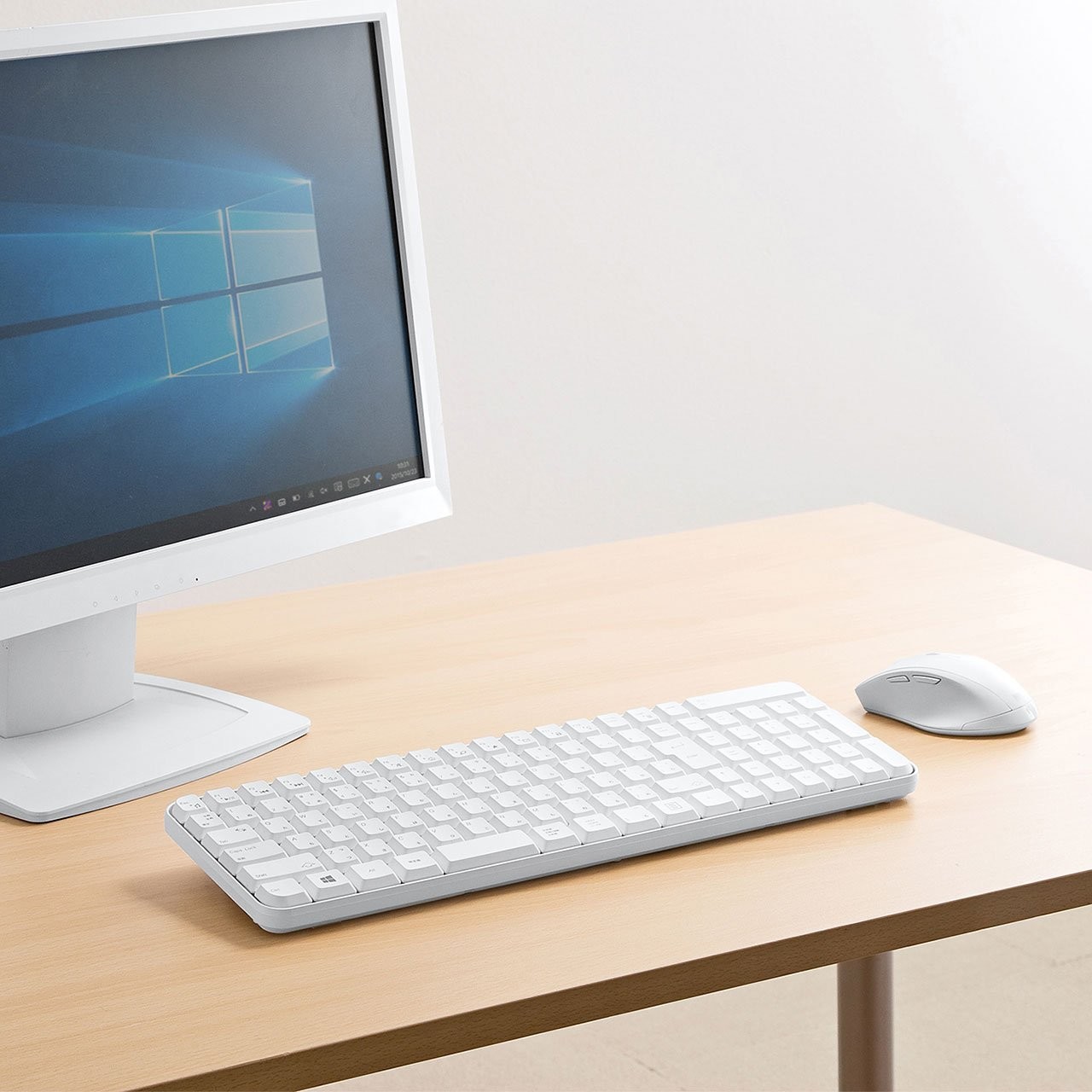 Sanwa Supply Wireless Keyboard with Mouse white