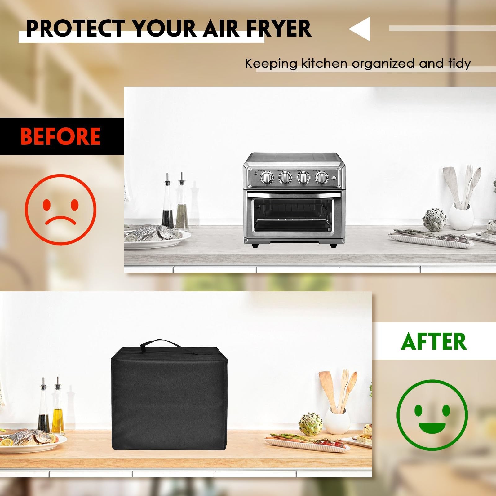 Heat-Resistant Nylon Waterproof Dust Cover for TOA-60 Convection Toaster Oven…