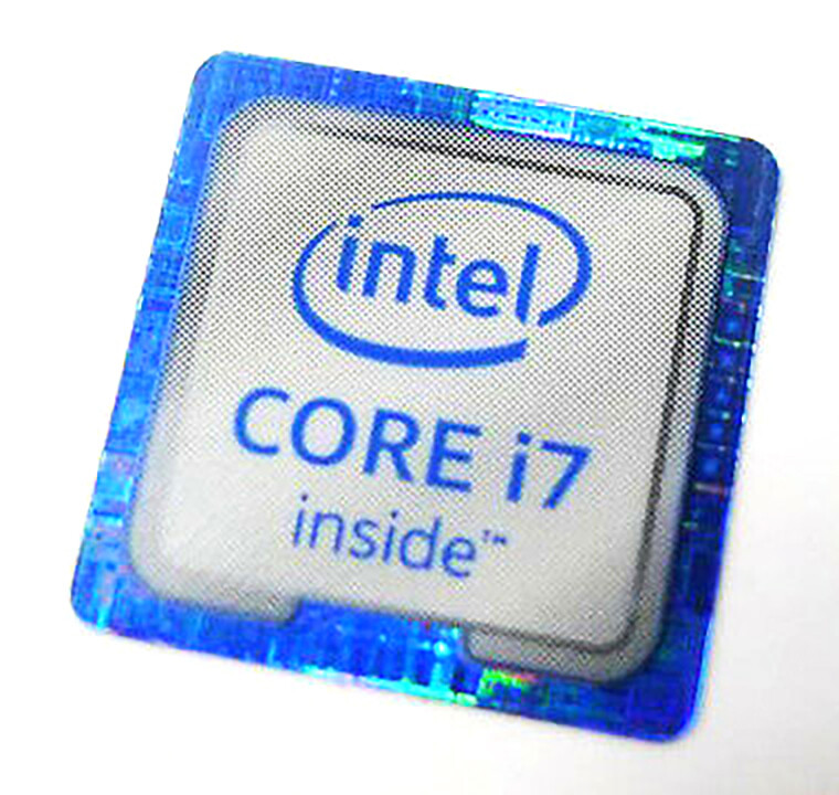 1 PCS CORE i7 inside Skylake Sticker Logo Decal 18mm x 18mm 6th GEN generation