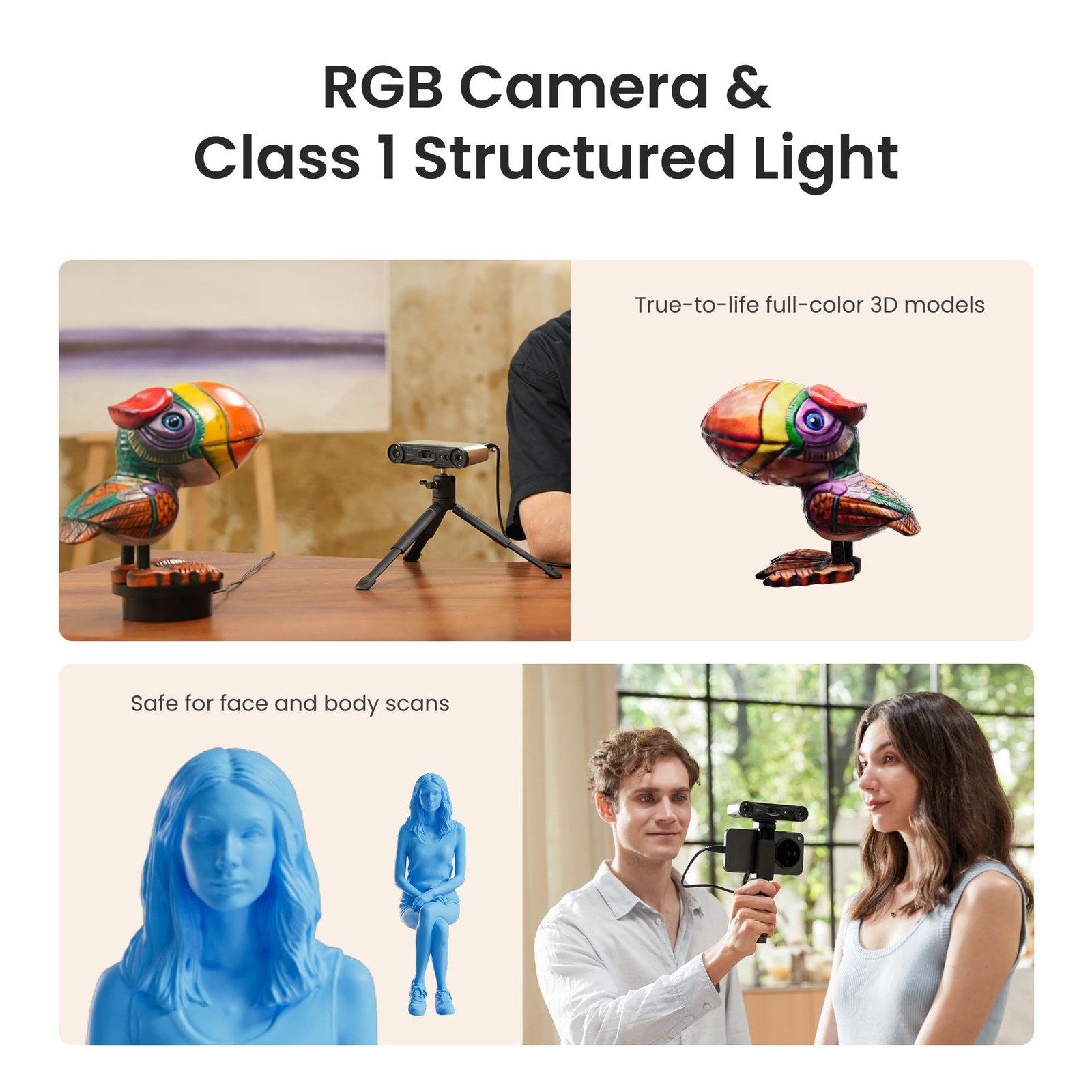 Revopoint INSPIRE 2 3D Scanner for 3D Printing, Up to 0.03mm Precision, Multi…