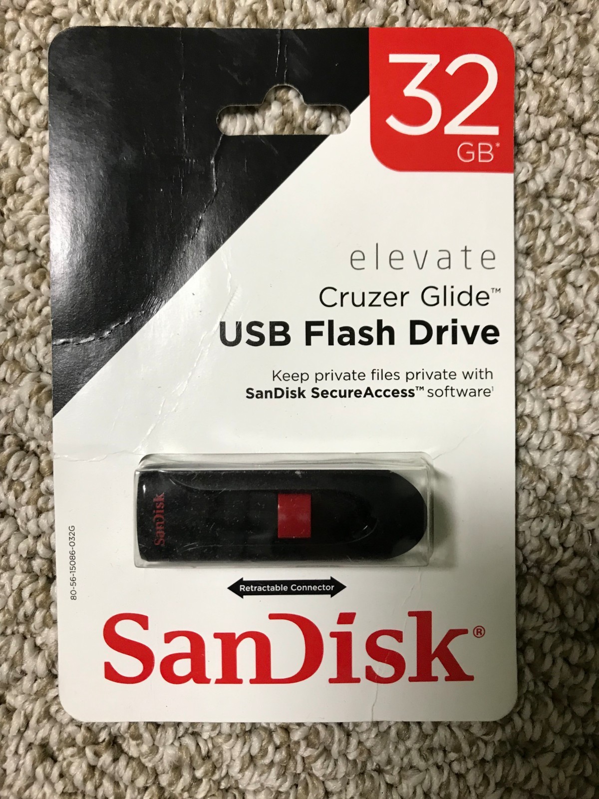 SanDisk Cruzer GLIDE USB 2.0 Flash Memory – 32GB