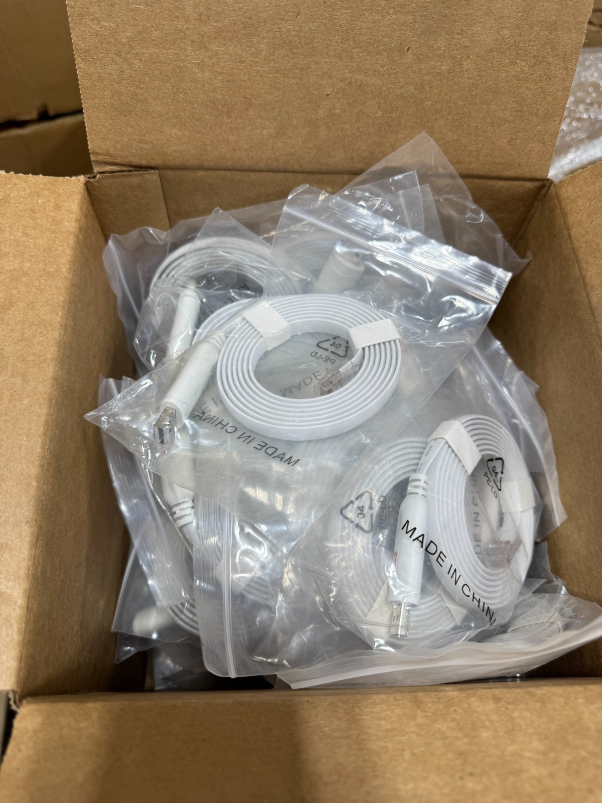 40x Genuine AWM 30V 60C USB to RJ-45 1.8m USB Console Cable White E321220 2835
