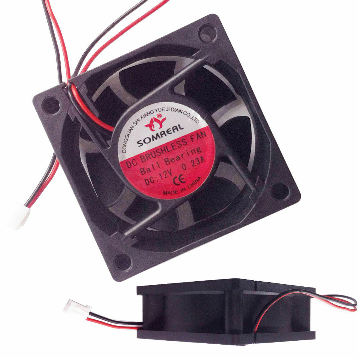 DC Fan 12V Brushless Computer Cooling Fan Dual Ball Bearing 60x60x25mm 2Pin