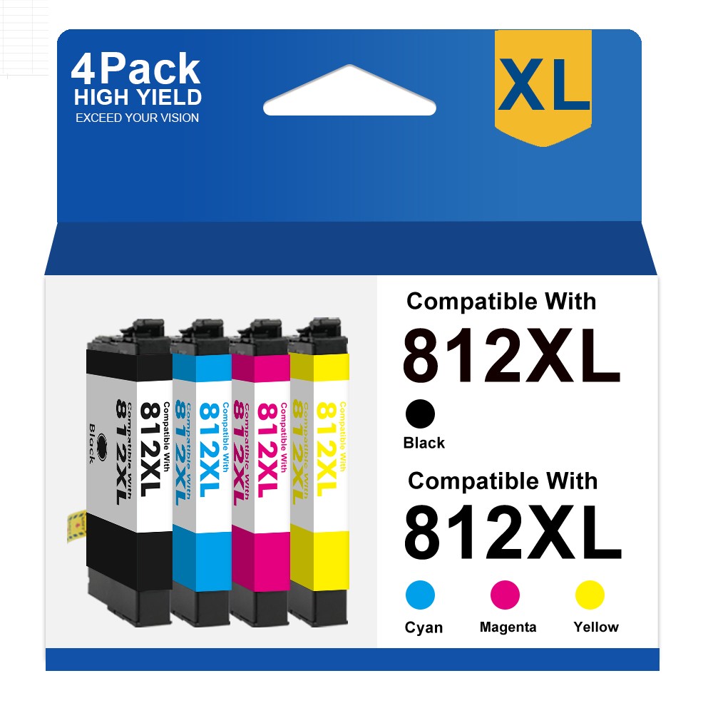 812XL T812XL Ink Cartridges For Epson WorkForce EC-C7000 WF-7840 WF-7820 WF-7310