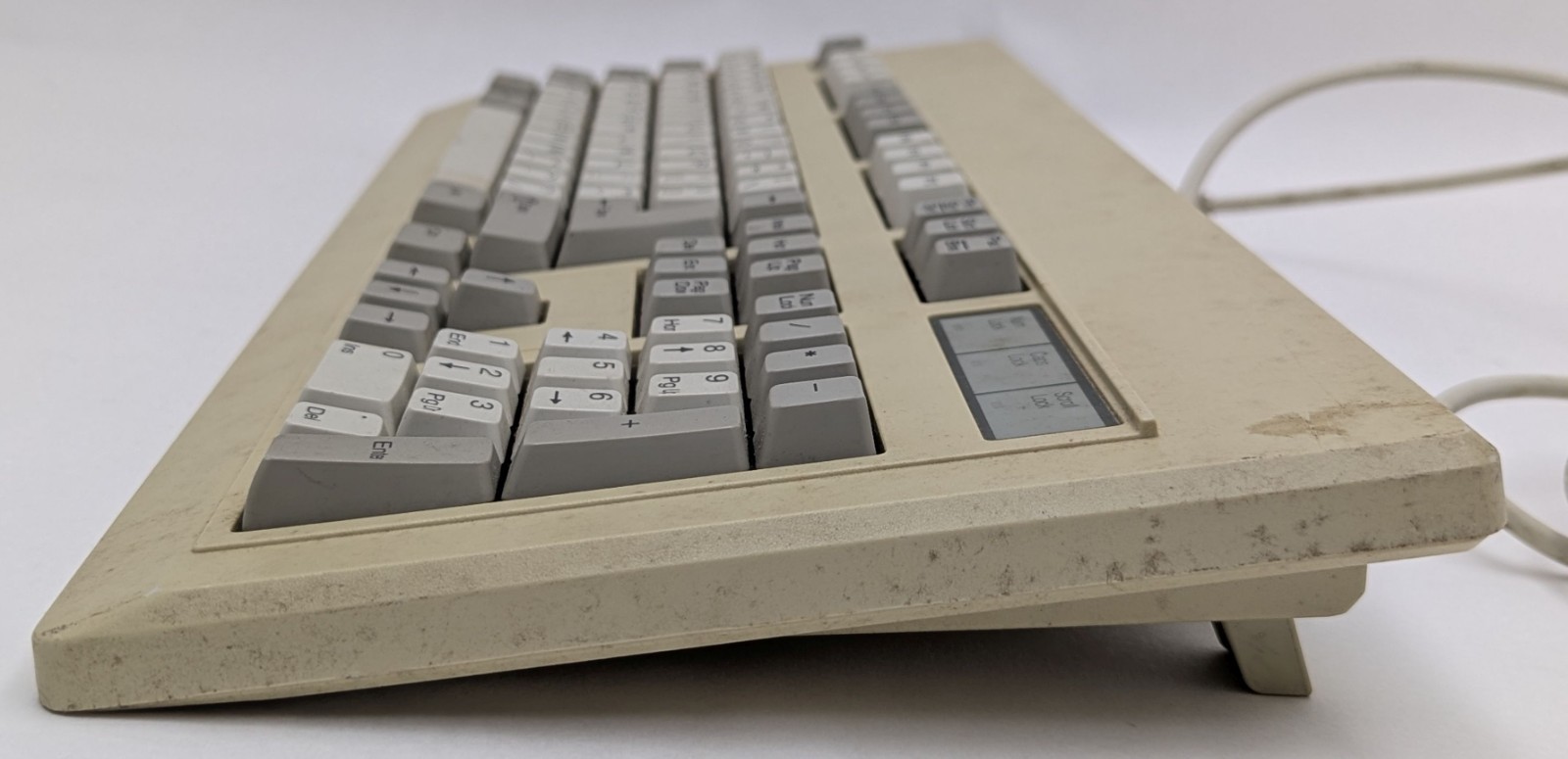 Vintage NMB RT101+ Intel Mechanical Keyboard Grey Tactile Space Invader Switches