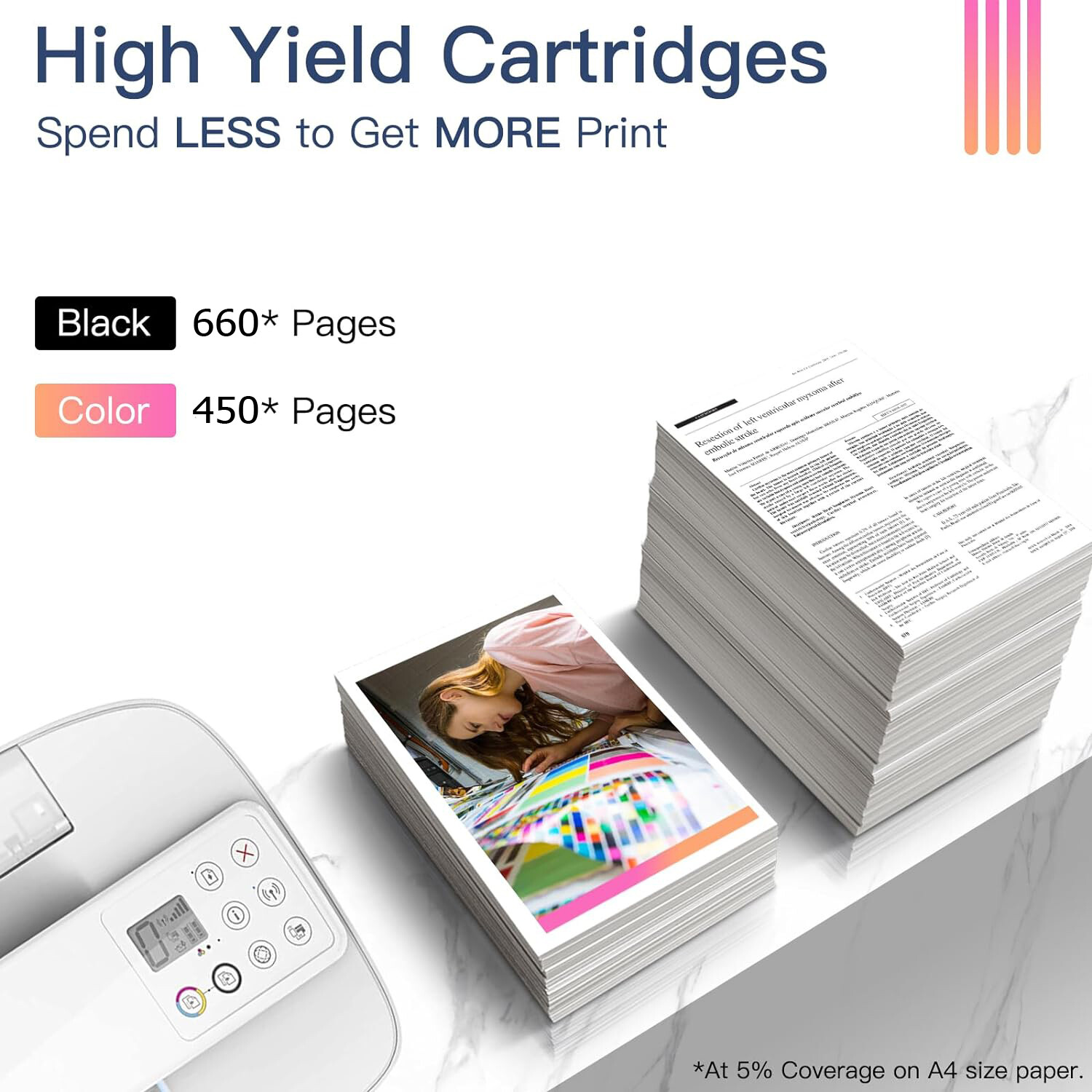 60XL Ink Cartridge for Hp 60 XL Photosmart C4680 D110a C4795 DeskJet D2680 F4280