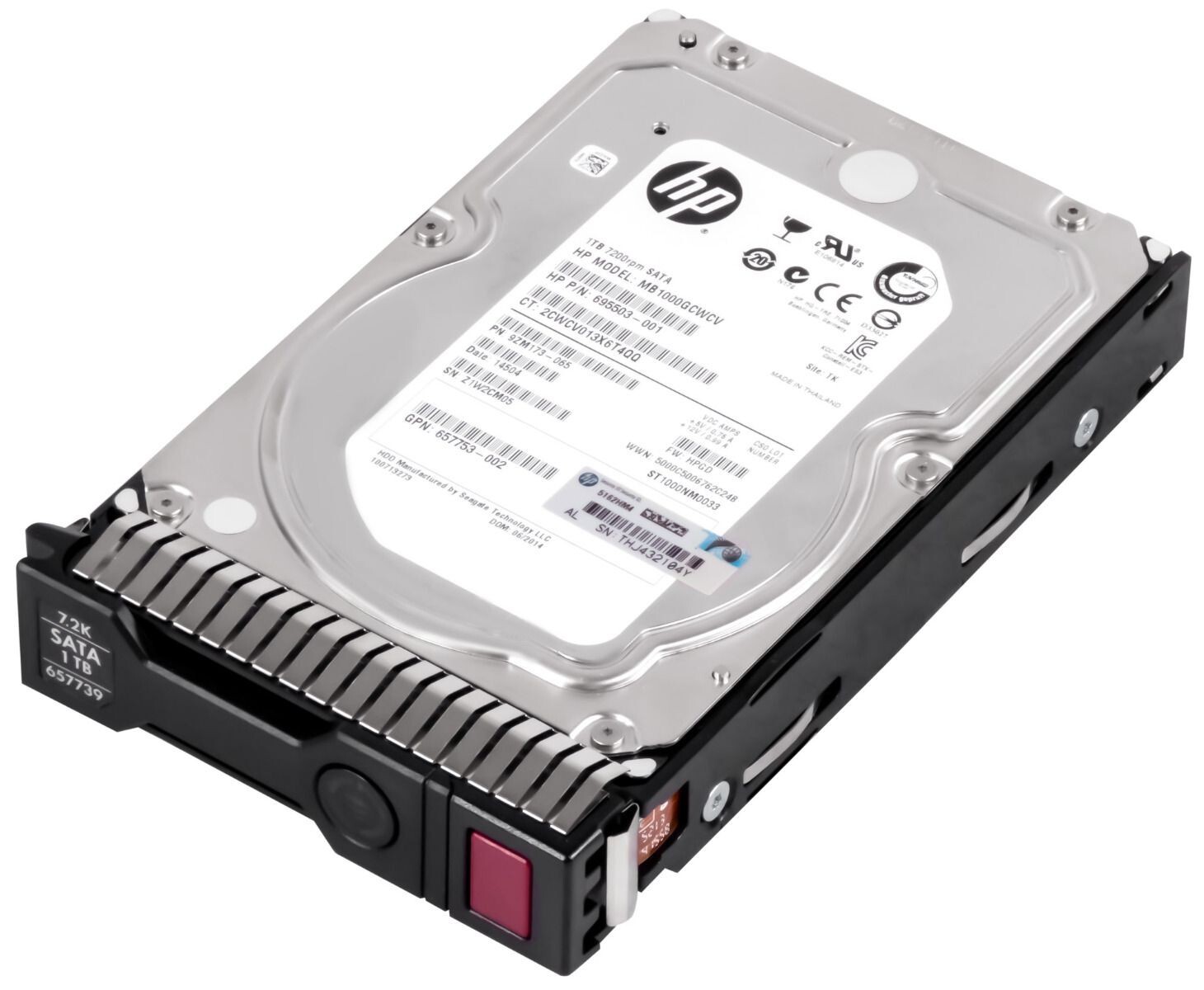 HARD DRIVE HP 695503-001 MB1000GCWCV 1TB 7.2K SATA III 3.5”
